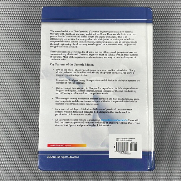 Unit Operations of Chemical Engineering (7th edition) - Picture 3 of 9